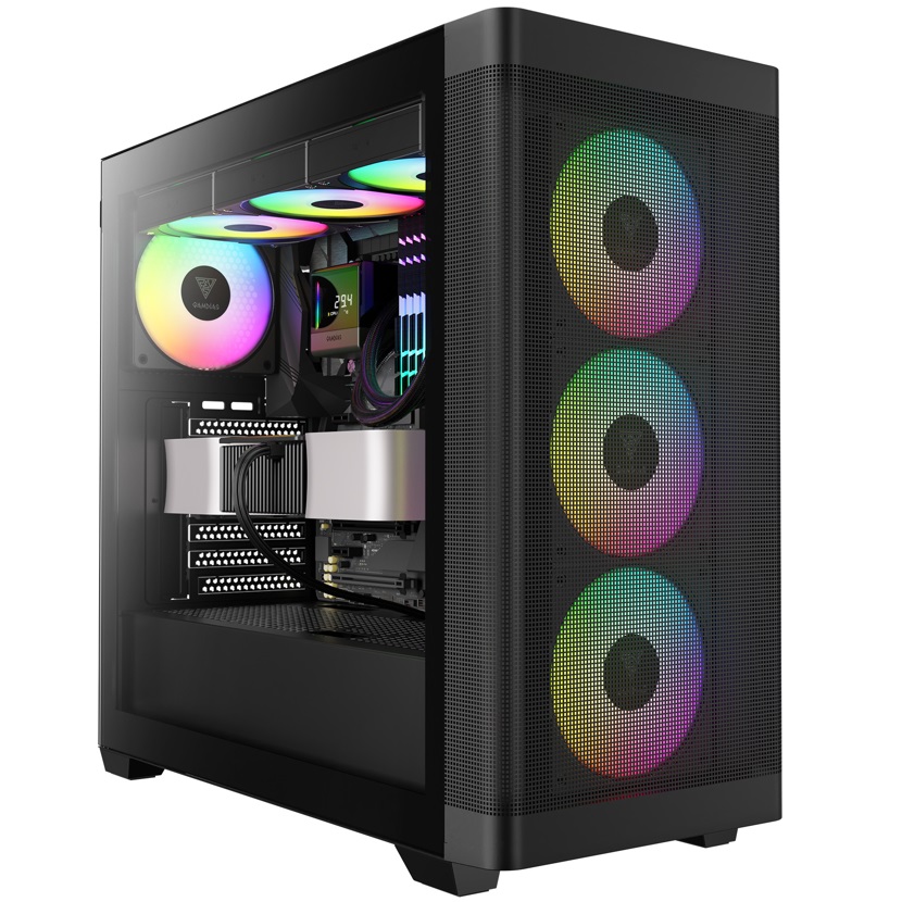 CASE GAMDIAS ATHENA M3 4FANS ARGB BLACK